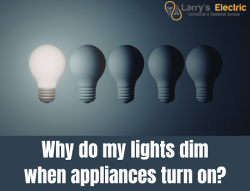 Why do my lights dim when appliances turn on?