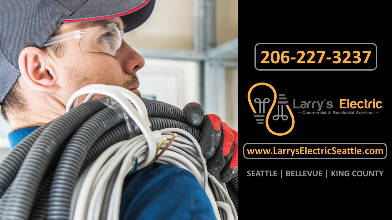 SODO Electrician Carrying Electrical Wire on a Jobsite